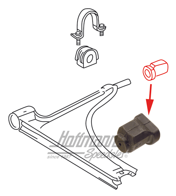 Cuscinetto in gomma, braccio oscillante, posteriore, Golf 1 | 171 407 181 A | 140-0600