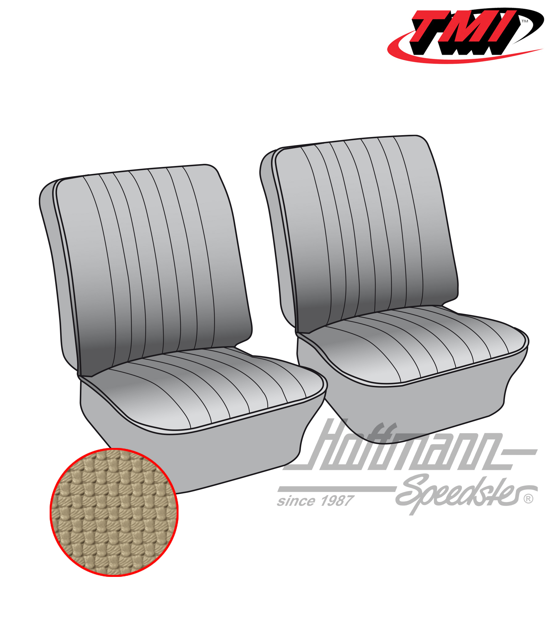 Coprisedile, panca anteriore, 62-67, beige | 43-2112-04 | 098-0602-30
