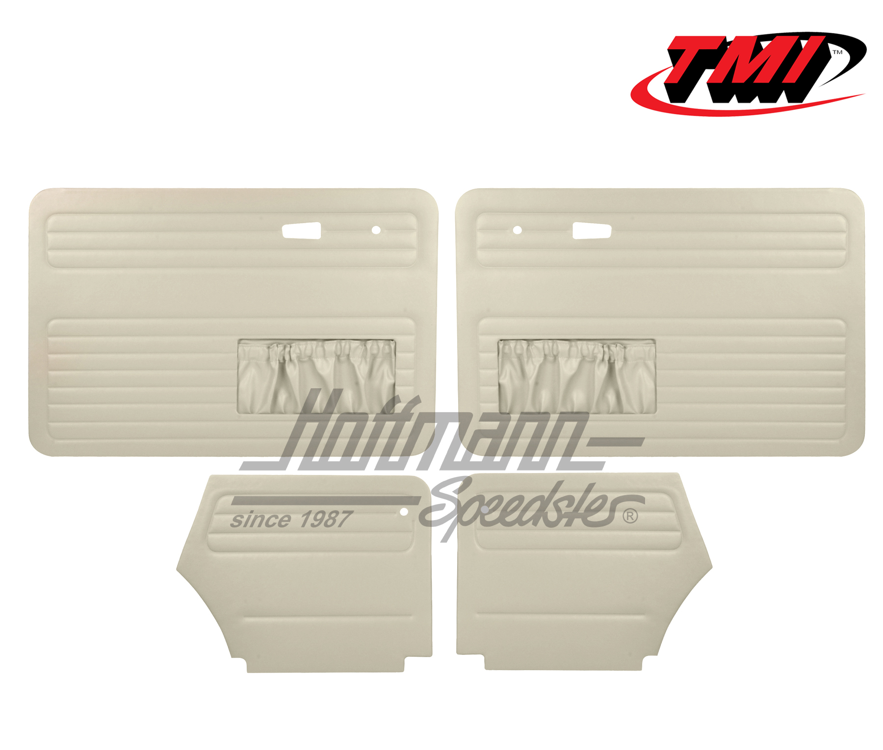 Rivestimenti portiera e laterali, Maggiolino Cabriolet, 8.72-, bianco antico | 10-1330-15 | 055-7584