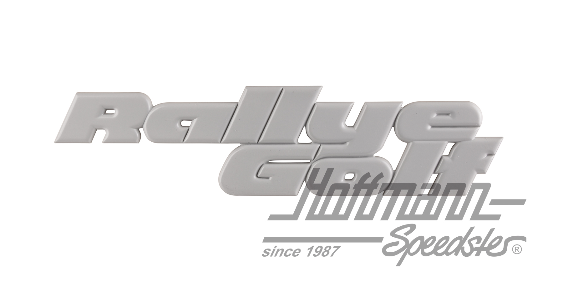 Logo, Rallye Golf, posteriore | 191 853 675 C GRU | 208-6520-20