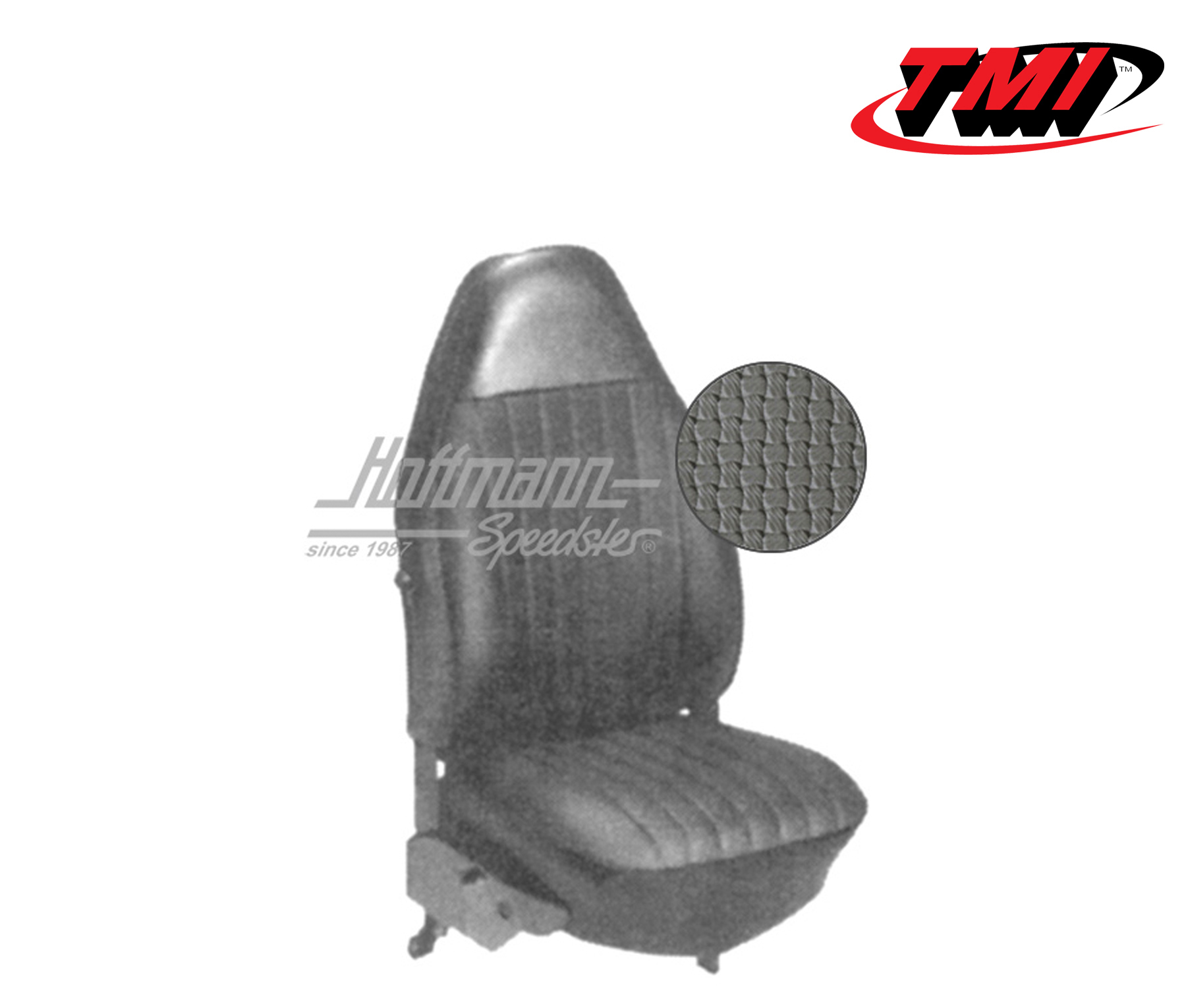 Coprisedili, Cabriolet, 72-73, tessuto di cestino, grigio | 43-1326-06 | 055-6235