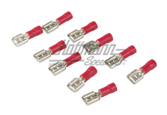 Spina piatta femmina,  0.5-1.0mm, rossa, 6.3mm | 50 252 510 | 020-0830