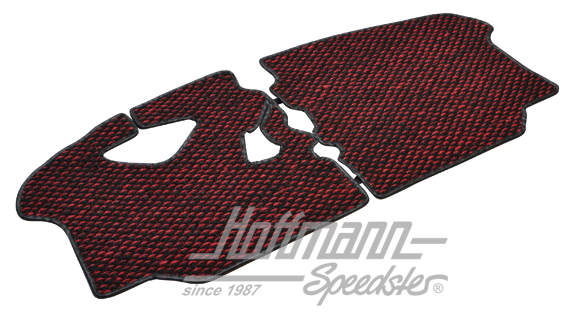 Tappetini, cocco, 72-79, rosso / nero | ZVW 2BUS DRD | 098-0040-47