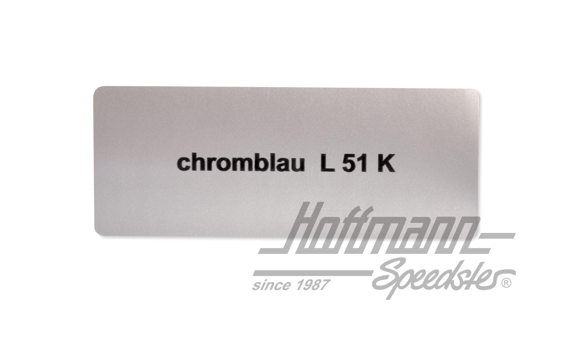 Adesivo, numero di colore L51K, blu cromato | L51K | 021-0180-12