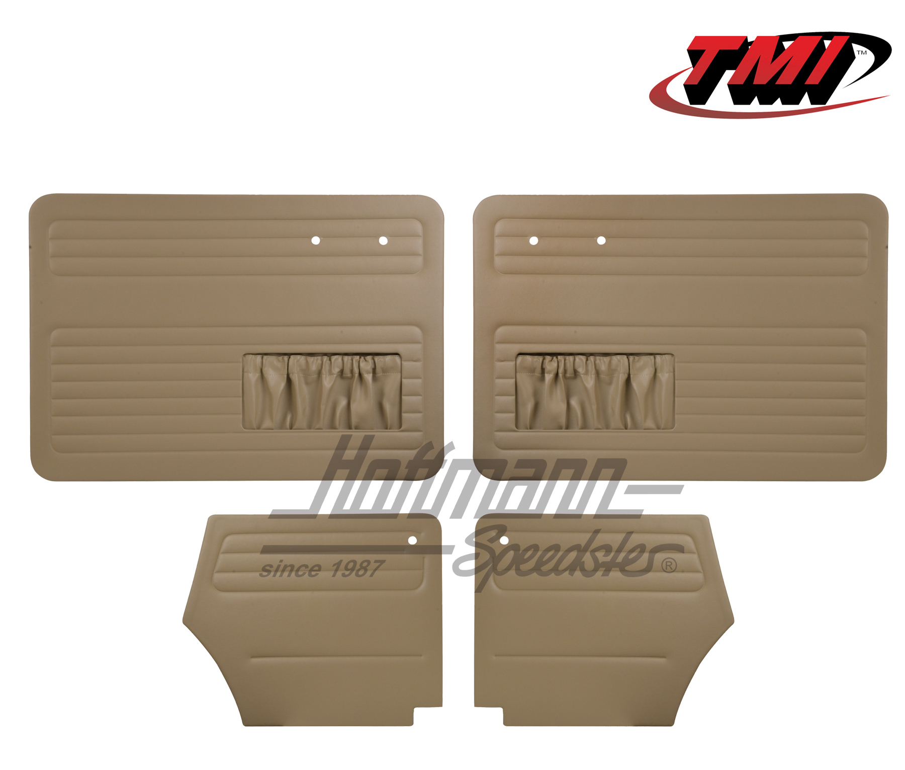 Pannelli per portiera e laterali, Maggiolino Cabriole, 55-64, beige | 10-1327-14 | 055-7555