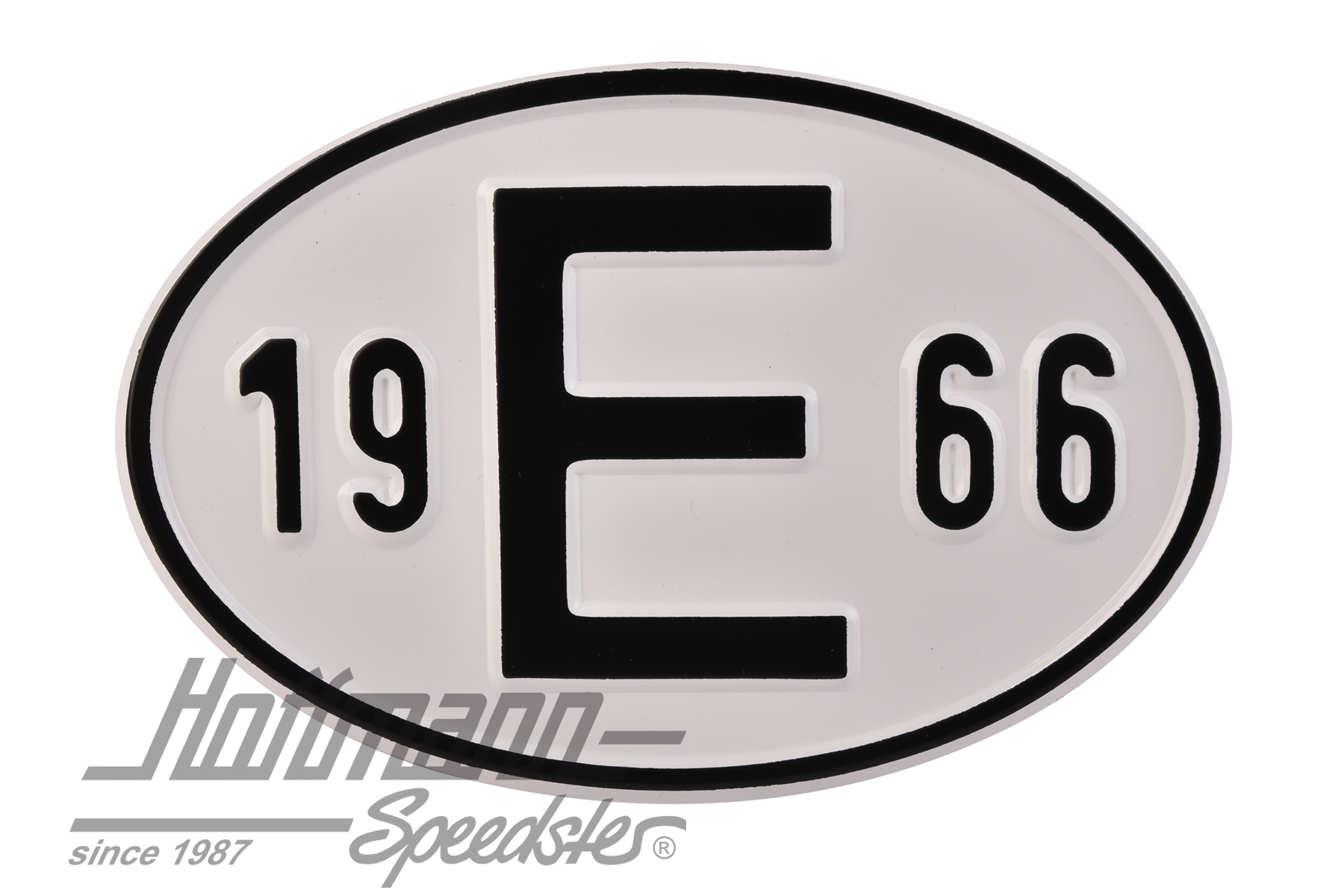 Targa sigla internazionale "E" ( Spagna), "1966", alluminio |  | 020-2403-66