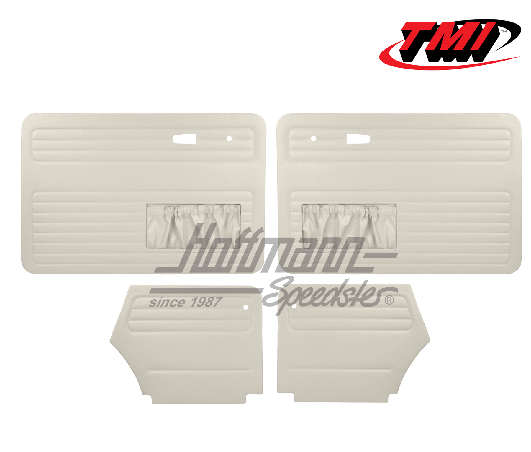 Pannelli per portiera e laterali, Maggiolino Cabriolet, 8.72-, bianco | 10-1330-20 | 055-7580