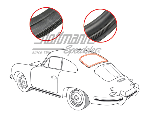 Guarnizione, lunotto, 356 A/B Coupé | 644 545 901 00 | 510-6322
