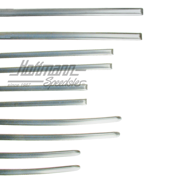Set di modanature, 10 pezzi, Golf 1, argenteo | 173 898 111 S | 180-1179