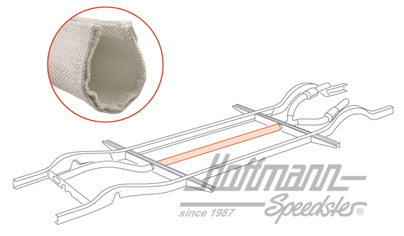 Isolamento, tubo riscaldamento, centro, Furgone T1/T2 | 211 255 723 B | 087-3004