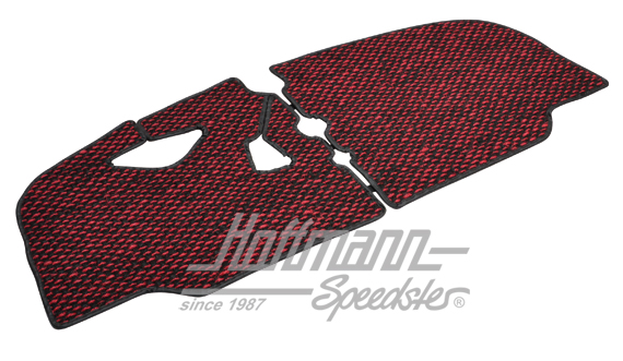 Tappetini, cocco, 67-72, rosso / nero | ZVW 2BUS CRD | 098-0040-37
