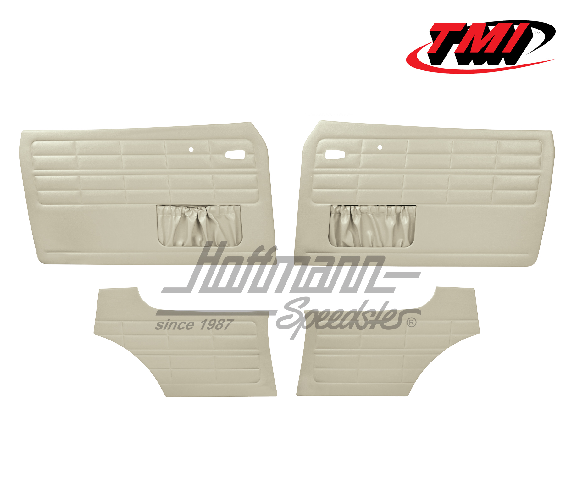 Rivestimento portiera e laterali, Karmann Ghia Coupé, 8.63-, bianco vecchio | 10-1525-15 | 066-0012-04