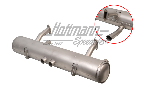 Silenziatore di scarico, 356 B+C, 912 (acciaio inossidabileinox)                                    