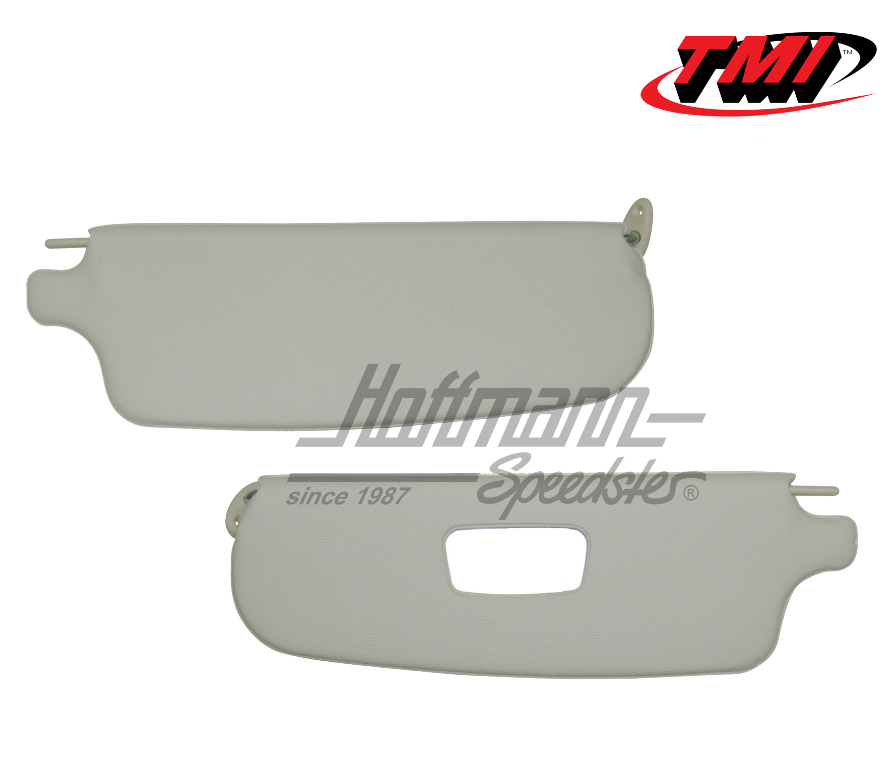 Alette parasole, bianche, con specchietto, 8.64-7.74 | 21-1523-215 | 066-0116-10