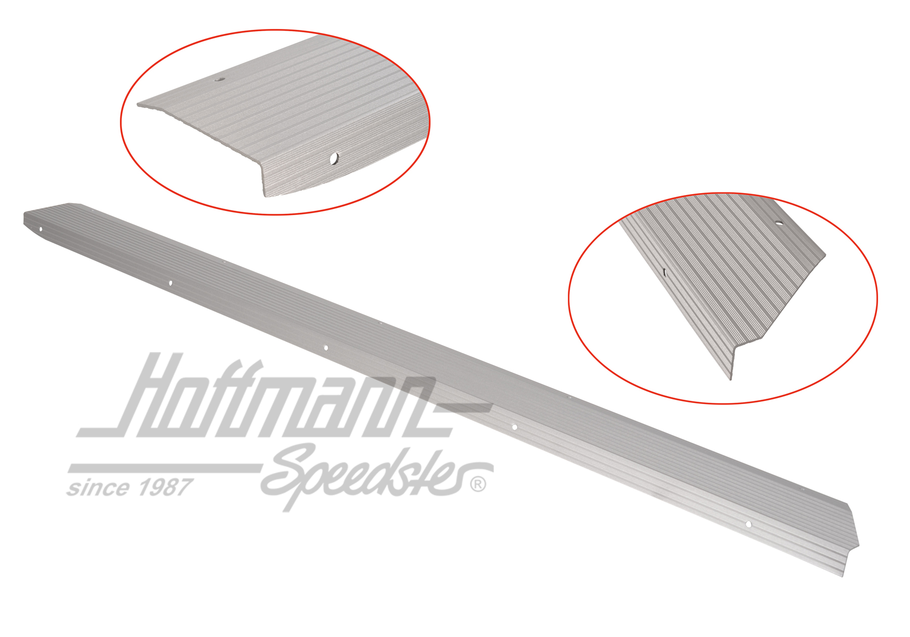 Protezione poggiapiedi, alluminio, 911, 65-73, destra | 901 551 116 50 | 512-0104-02
