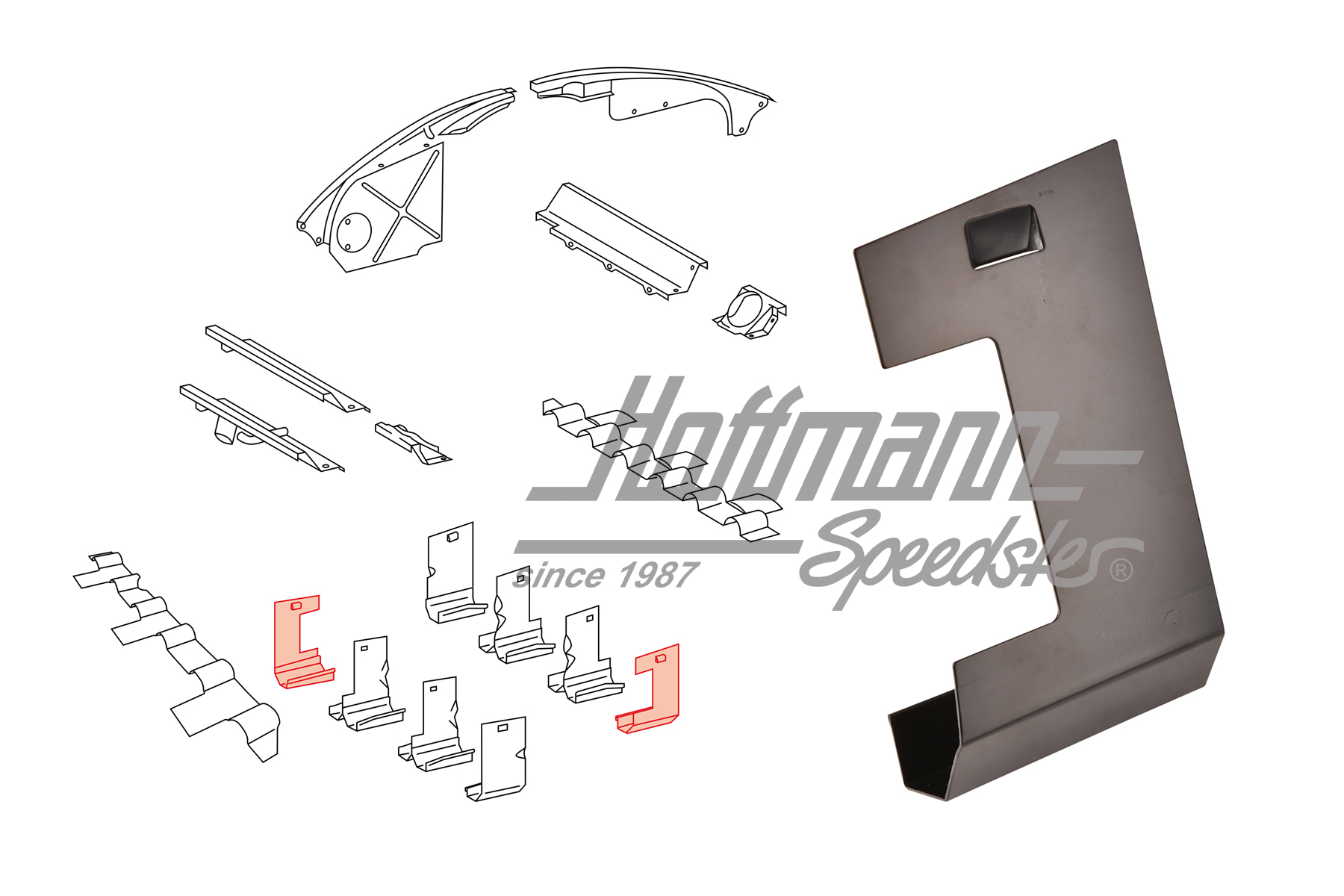 Lamiera conduttrici di calorecentro, A/S e P/D, 911/914/6 | 901 106 041 00 | 530-4030-31