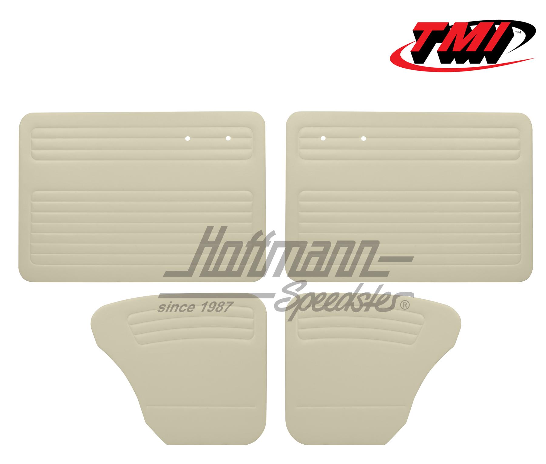 Porta+rivestimento laterale, Maggiolino Berlina, 55-64, bianco sporco (senza tasche) | 10-1122-15 | 055-7504-27