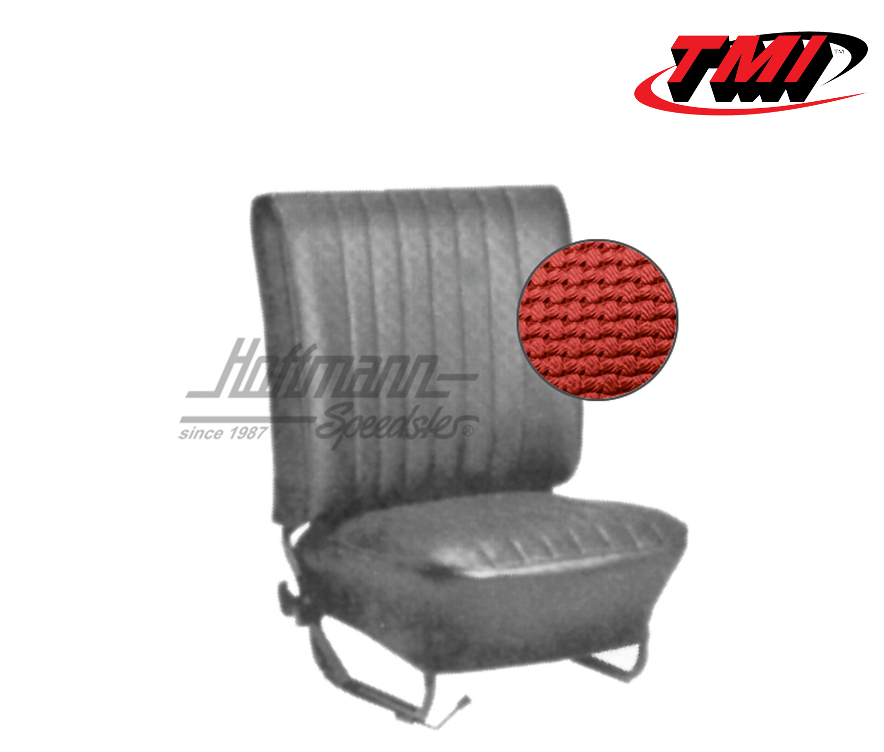 Coprisedili, Cabriolet, 67-72, tessuto di cestino, rosso | 43-1330-07 | 055-6910