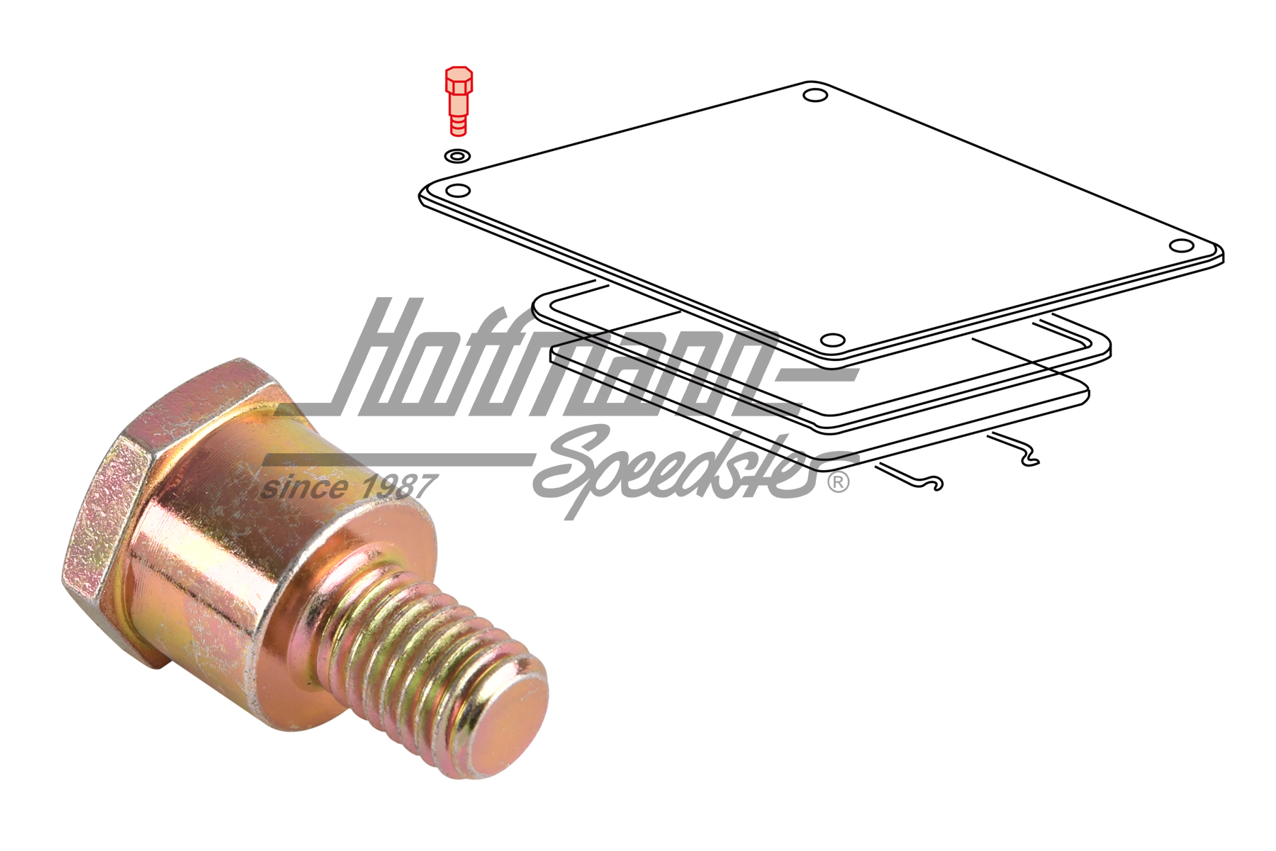 Vite, coperchio motore, T3, cabina doppia/pick-up | N 901 464 01 | 370-5500