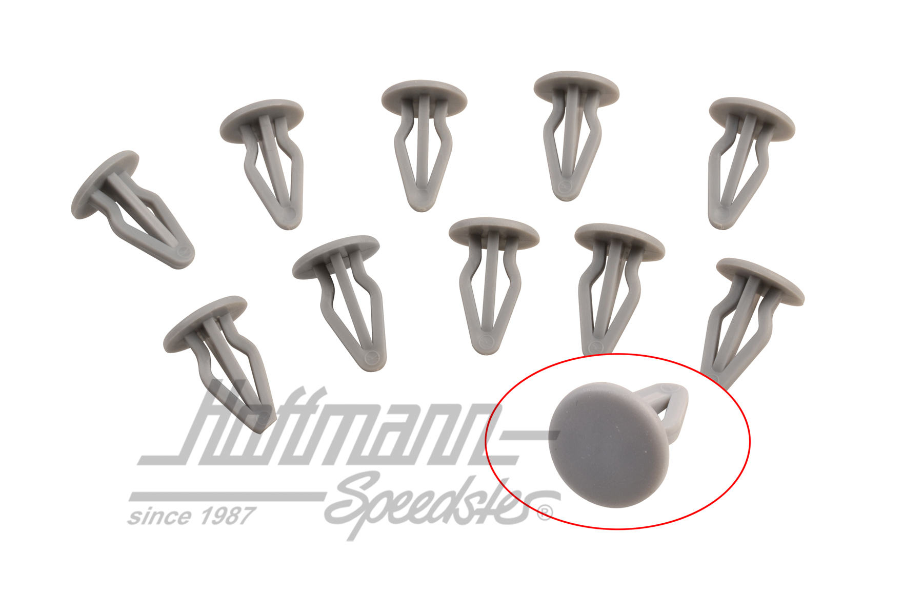 Clip, rivestimento laterale / posteriore, grigio argento | 801 867 299 | 180-1912-15