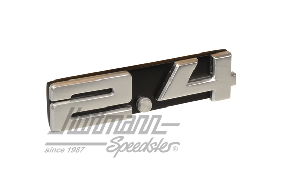 Logo, 2.4, griglia ventilazione posteriore                                                          