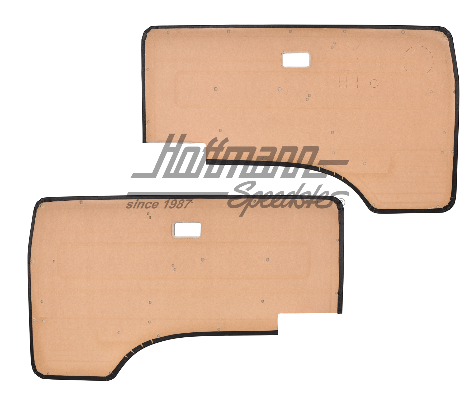 Pannelli portiera, anteriore, Furgone T3, nero                                                      