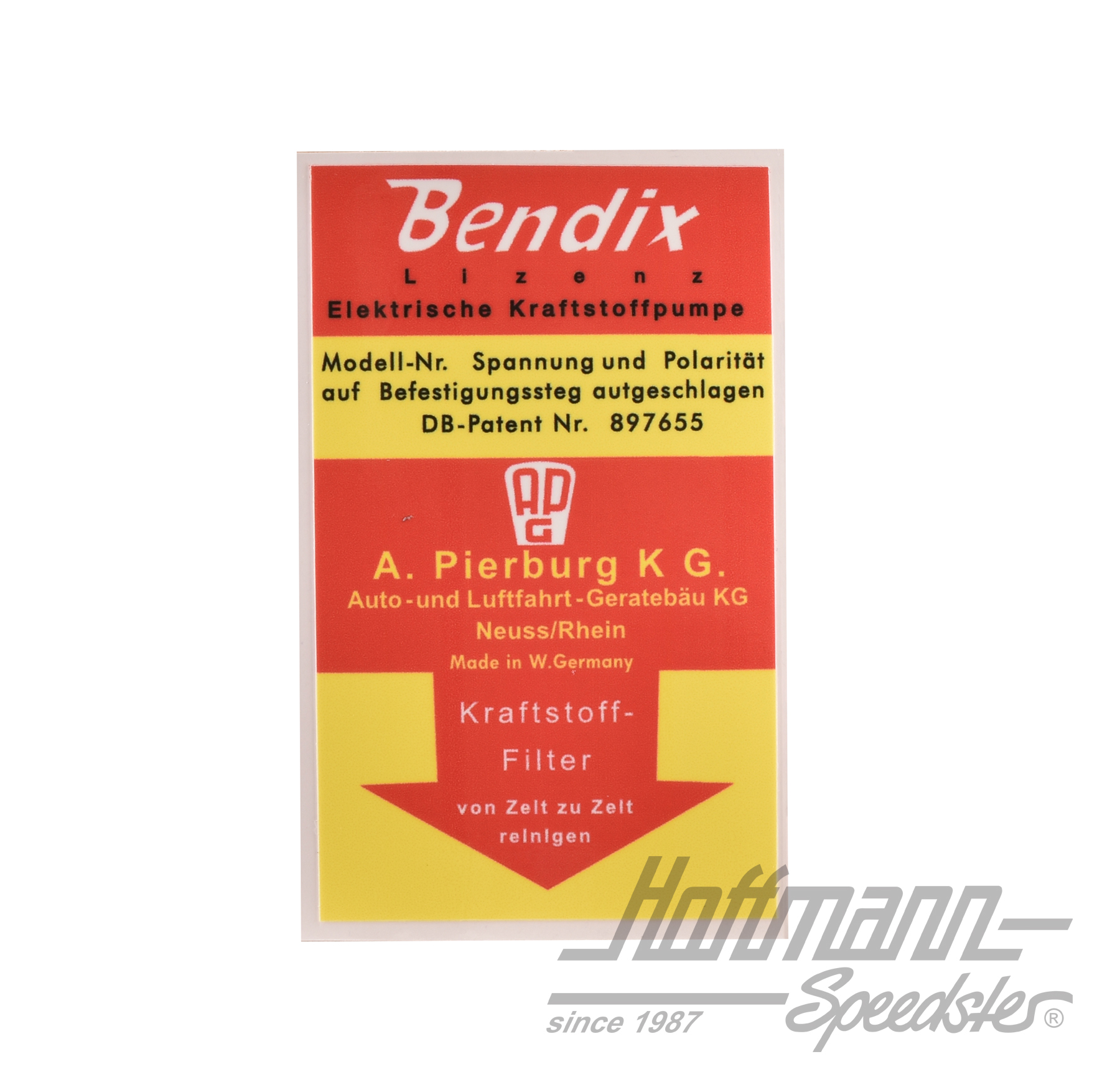 Adesivo, Bendix, pompa della benzina, 356 B                                                         