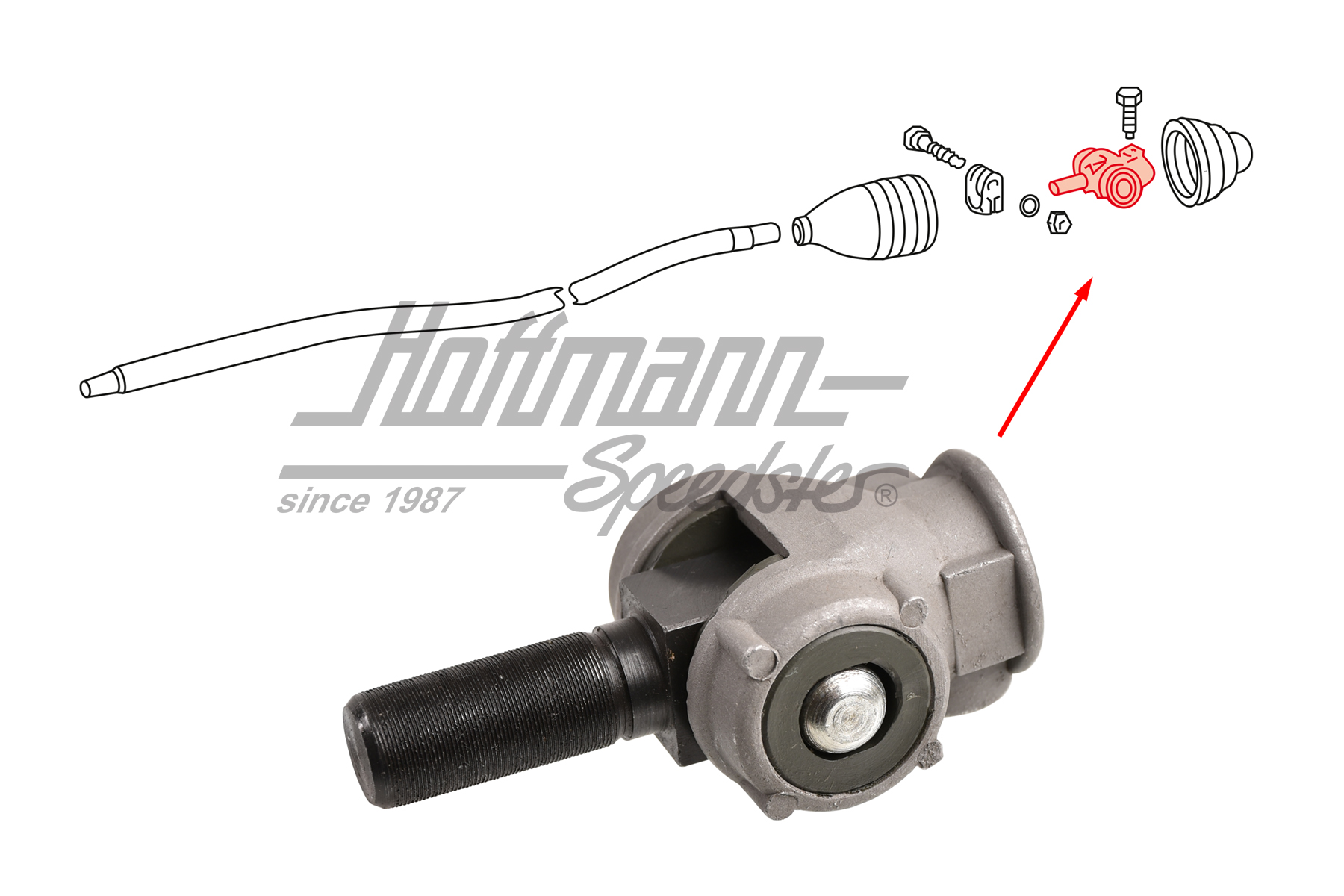 Frizione asta de commando, posteriore, 911/912 | 911 424 024 04 | 530-2610-30