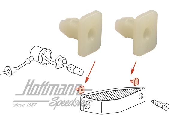 Clip, vetro di lampeggiatore
/supporto, 8.74- | 111 953 170 | 020-4460-40