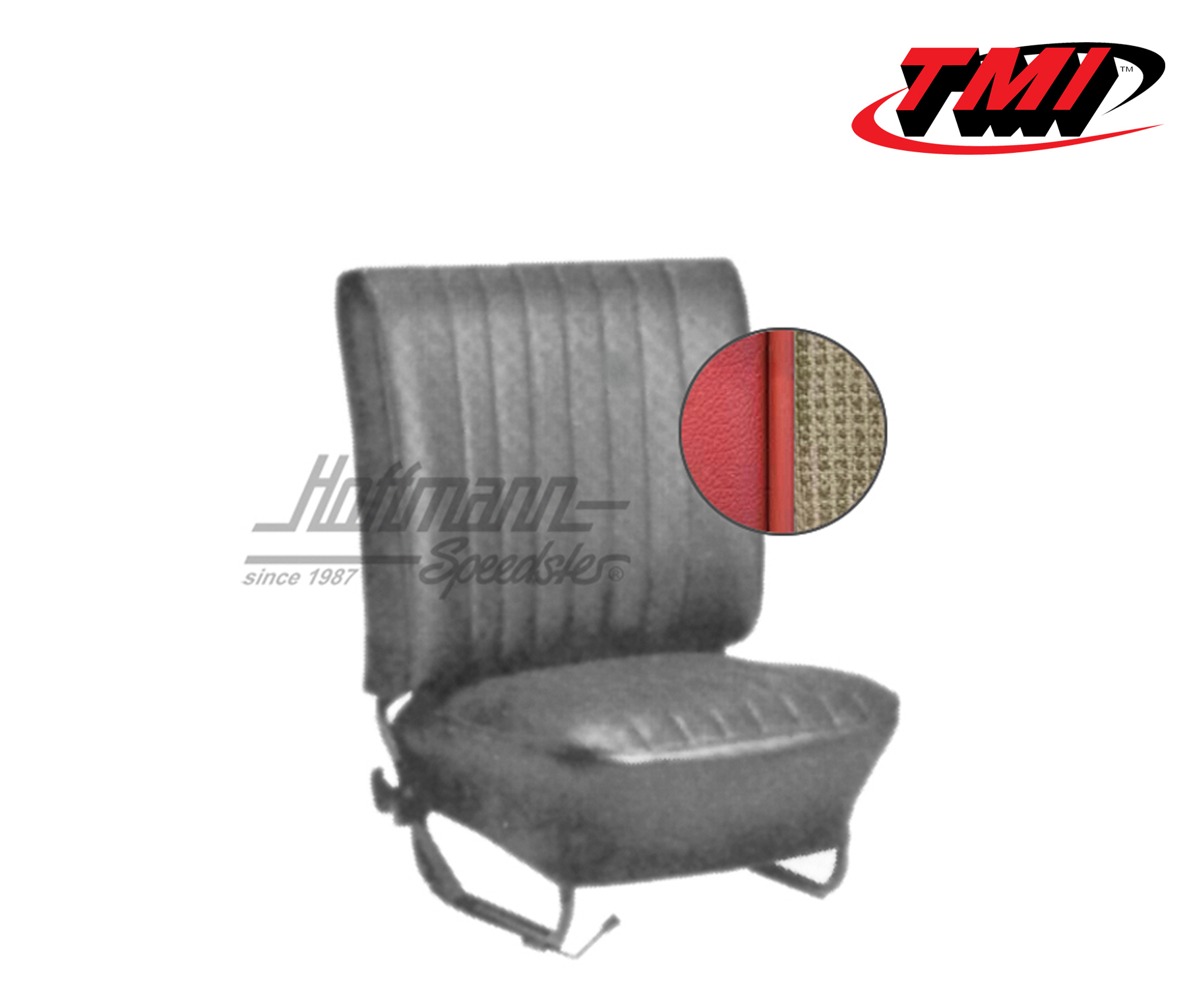 Corprisedili, Cabriolet, 64-67, tessuto mesh, bianco / rosso | 43-1323-23-336 | 055-6550-63