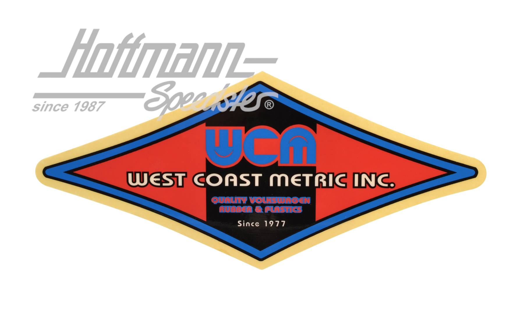 Adesivo "West Coast Metric", rosso | --- --- --- | 021-0187-20
