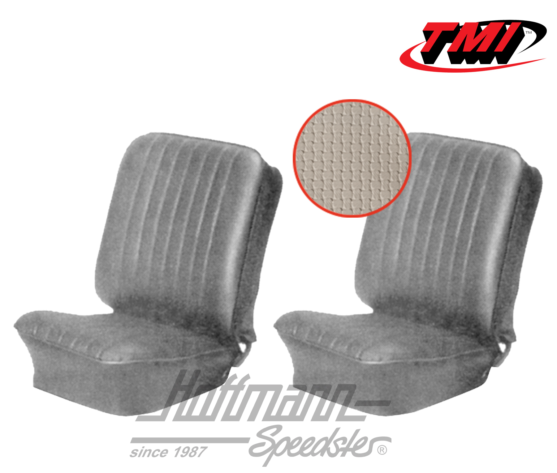 Coprisedile, Karmann Ghia, anteriore, 60-66, bianco antico, | 43-1502-05 | 066-0067-50