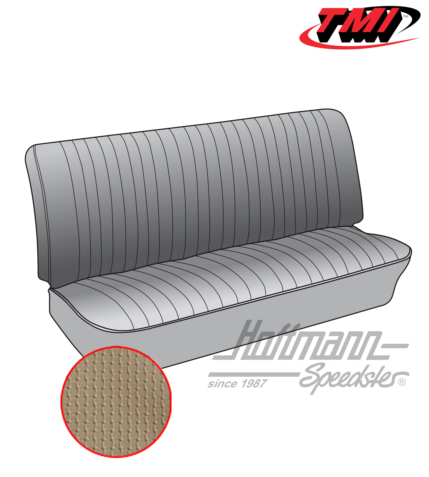 Coprisedile, panca anteriore, 50-62, beige | 43-2110-04 | 098-0600-30
