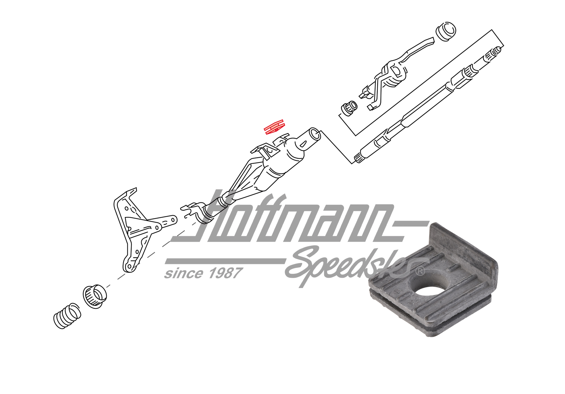 Ammortizzamento, tubo di rivestimento
, Golf 2 Diesel  
 
  
 | 191 419 711 | 204-5008-64