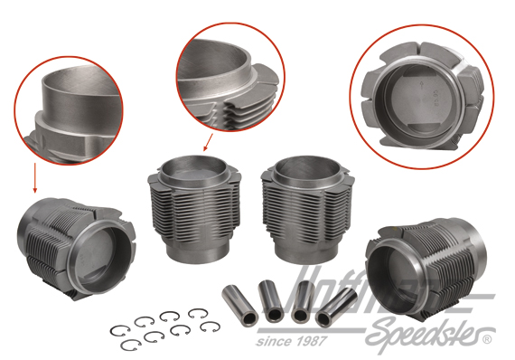 Pistoni + cilindri, Porsche 356C/912, 86mm, (B) | 008 11 86PB | 505-0658