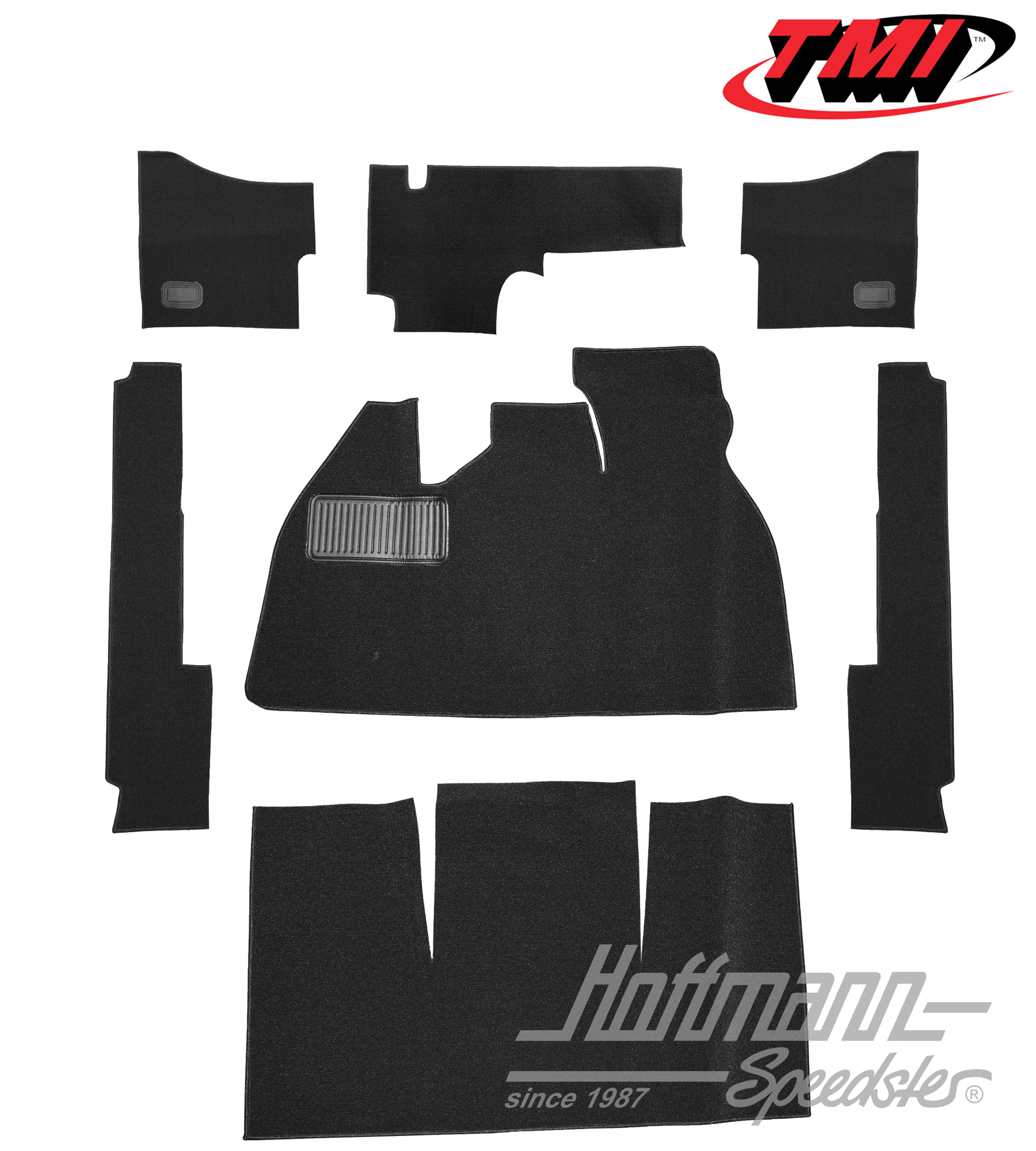 Set tappeti, Berlina, nero, 8.57-7.68 | 34-F1106-301 | 020-5300