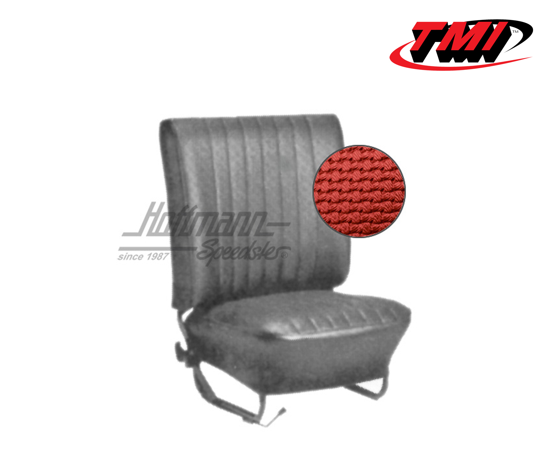 Coprisedili, Cabriolet,  64-67, tessuto di cestino, rosso | 43-1323-07 | 055-6510