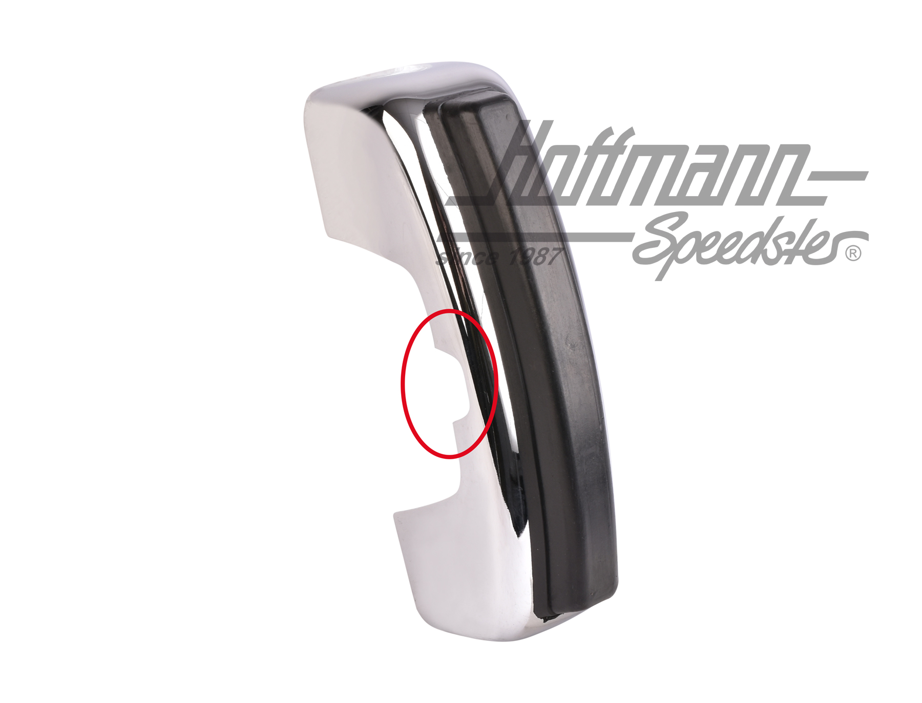 Rostro paraurti, paraurti forma cassone, con listello di gomma | 113 707 153 B | 020-3132