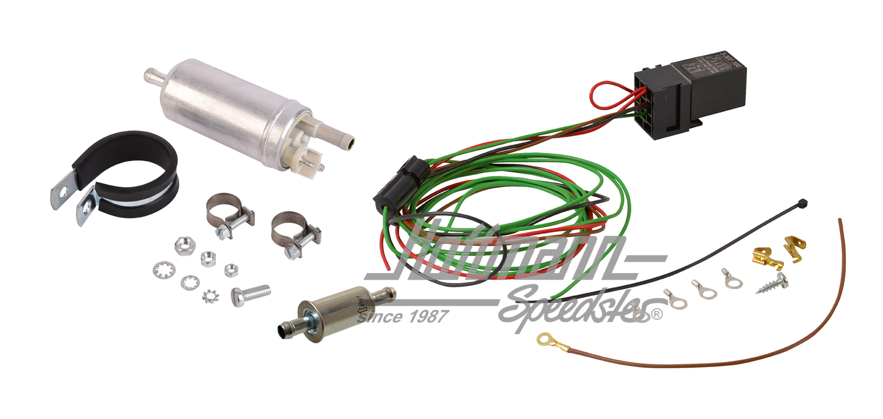 Kit pompa benzina, con kit relè di spegnimento |  | 010-1299