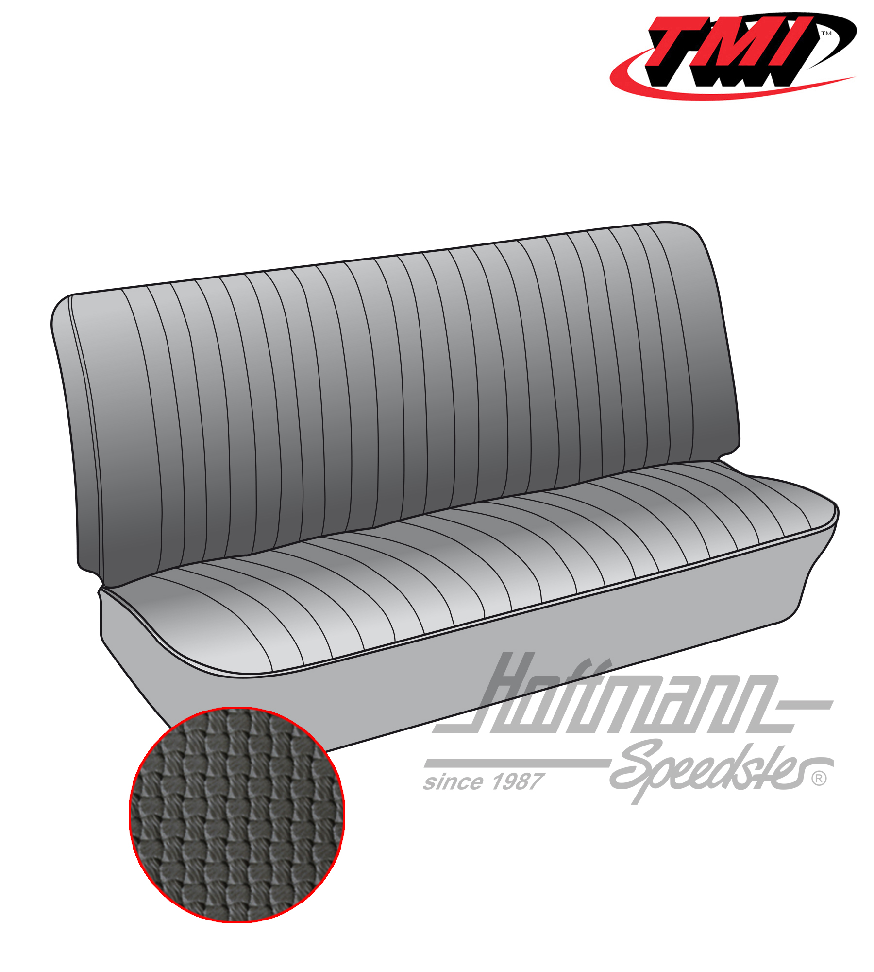 Coprisedile, panca anteriore, 50-62, nero | 43-2110-01 | 098-0600-10