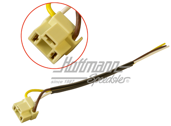 Spina del faro, 3 poli, con cavo | 161 941 165 A KIT | 020-4430-30