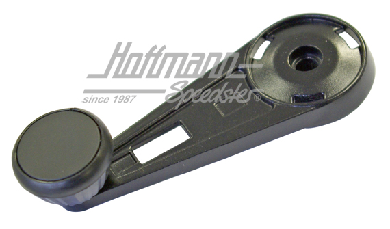 Manovella alzacristalli, standard, nera, 911, 74-83                                                 