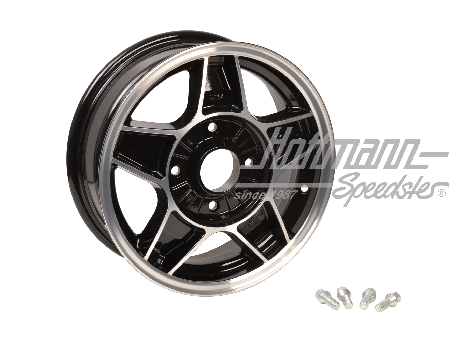 Cerchio KTC, 5.5x15, ET34, nero / lucido | KTC 5534 | 070-6015