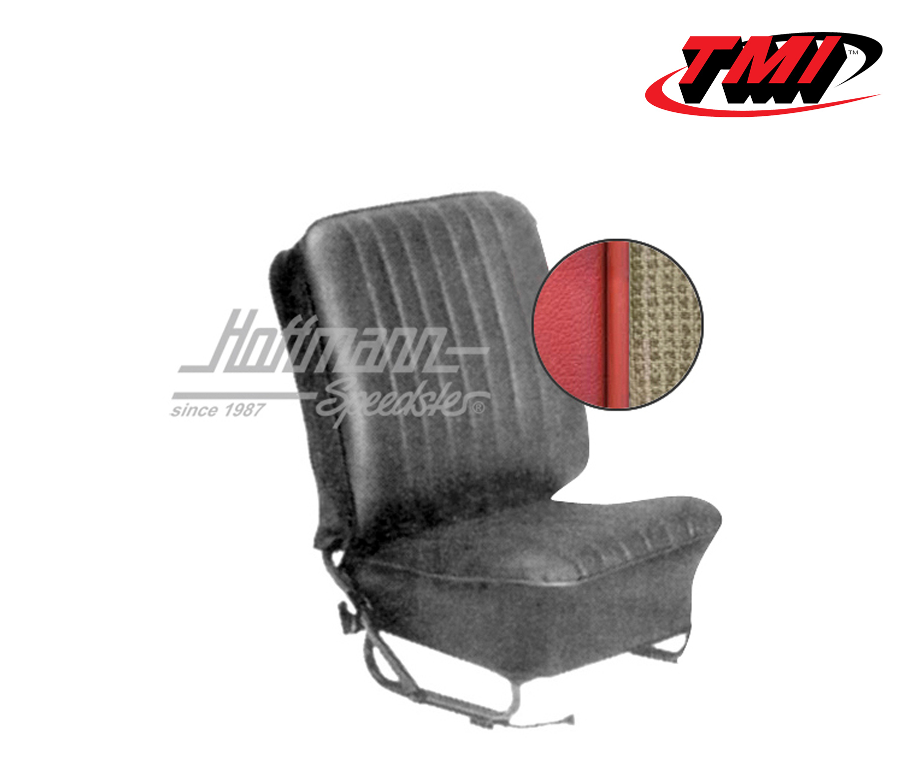 Coprisedili, Berlina, 57-64, tessuto mesh, bianco / rosso | 43-1123-23-336 | 055-5650-63