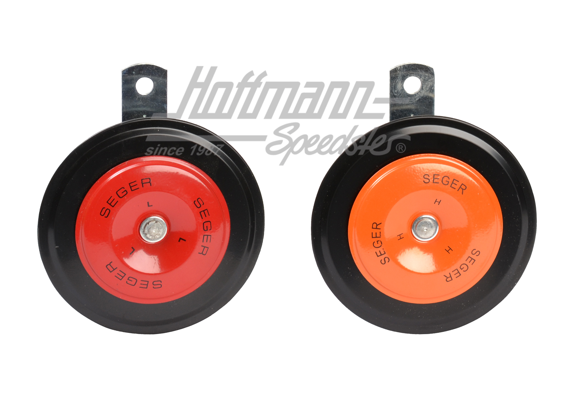 Clacson, coppia, 105mm, rosso / arancio, 12V | 45CO 1200K | 200-8046