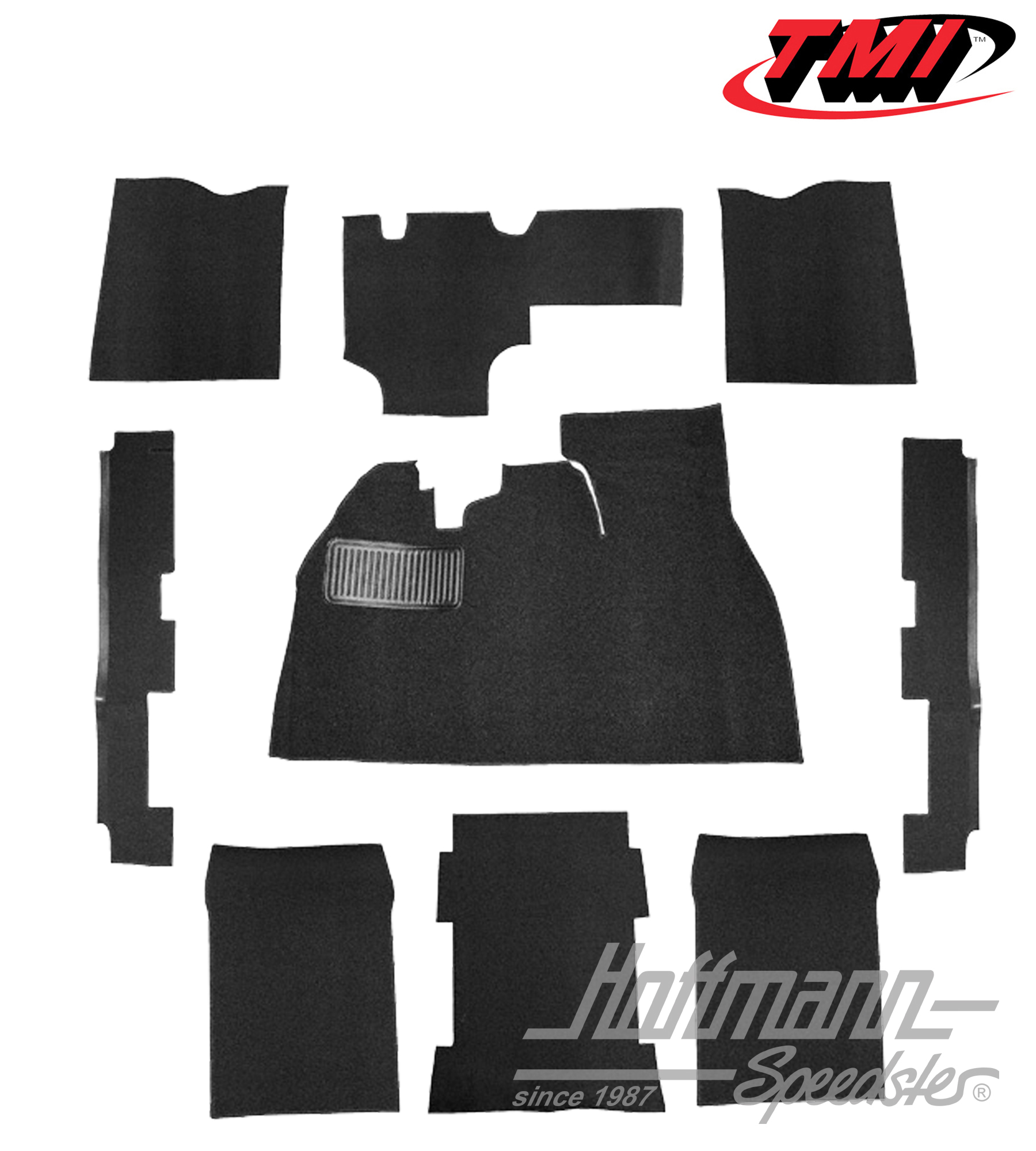 Set tappeti, Berlina, nero, 8.72- | 34-F1110-301 | 020-5308