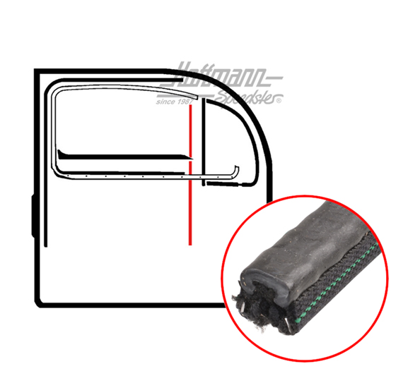 Profilo guida, deflettore, 8.64- | 311 837 433 A | 020-5228