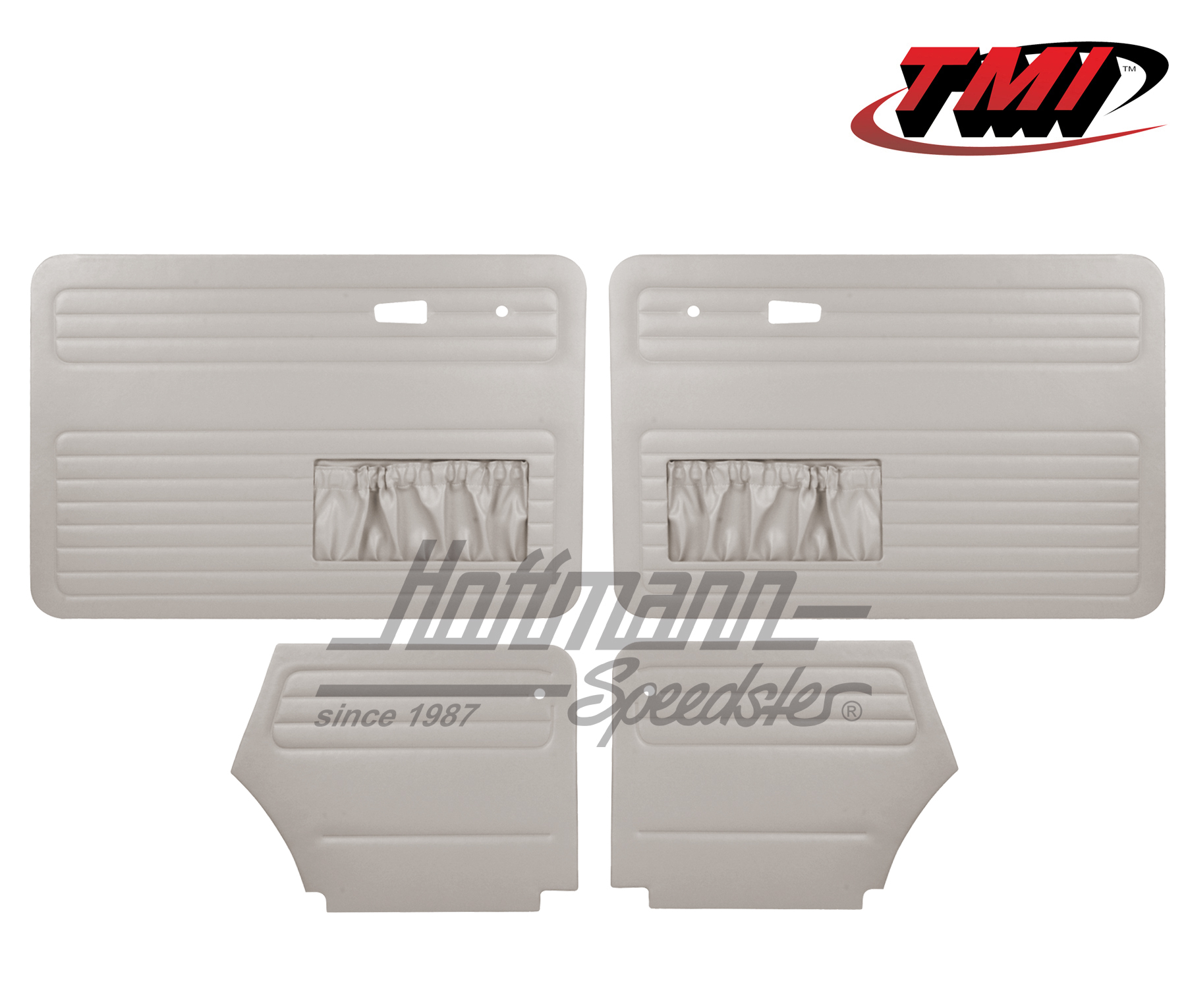 Pannelli per portiera e laterali, Maggiolino Cabriolet, 8.72-, grigio | 10-1330-16 | 055-7583
