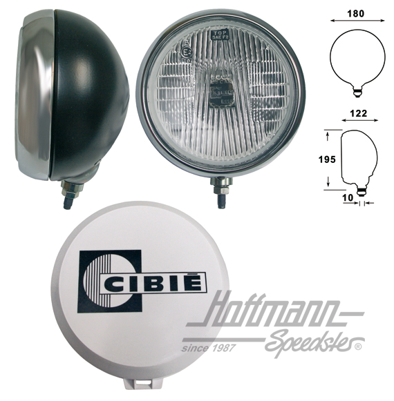 Fendinebbia Cibié Oscar, cromato / nero | 067679 | 020-4442-04