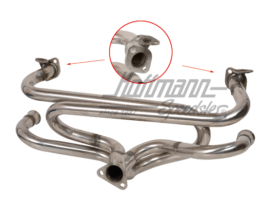 Collettore di scarico, scarico sportivo, acciaio inossidabile | VW 35060 S | 020-3520-04